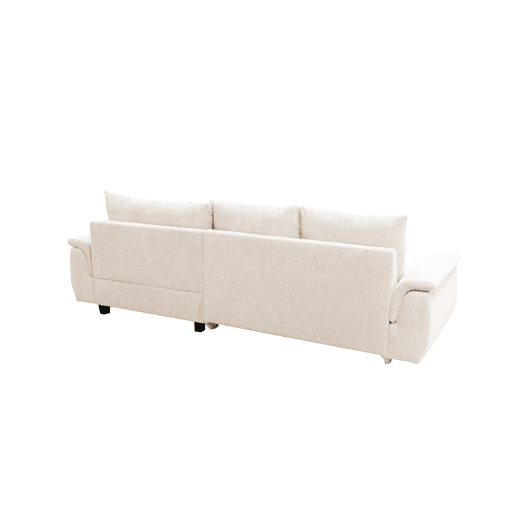Chaise longue com cama FOCUS dereita 4 lugares bege
