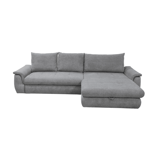 Chaise longue com cama FOCUS dereita 4 lugares cinza claro