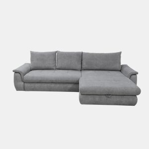 Chaise longue com cama FOCUS dereita 4 lugares cinza claro