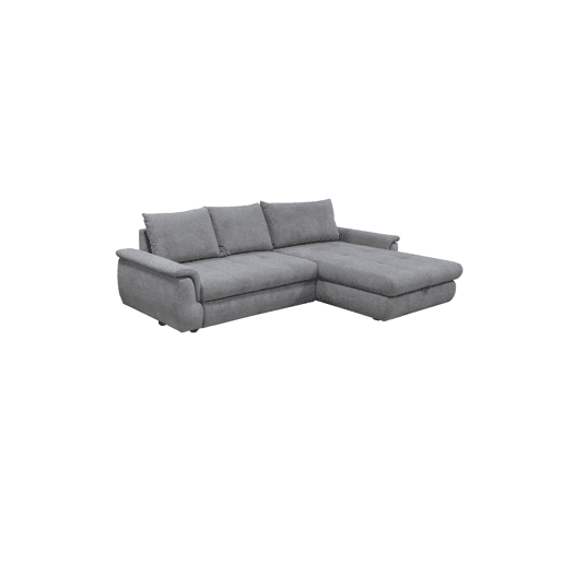 Chaise longue com cama FOCUS dereita 4 lugares cinza claro
