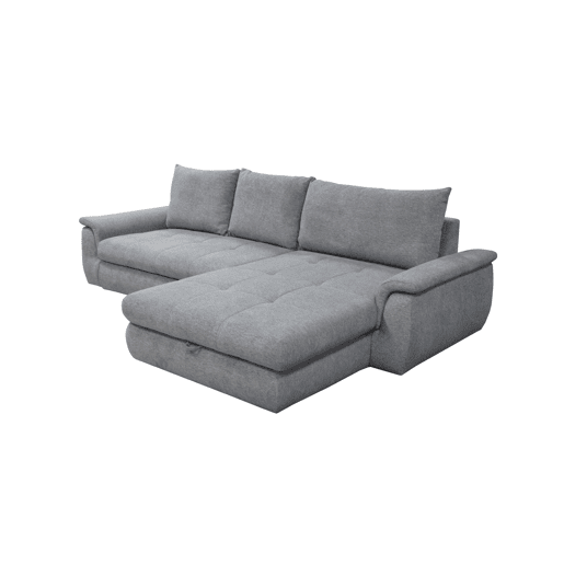 Chaise longue com cama FOCUS dereita 4 lugares cinza claro