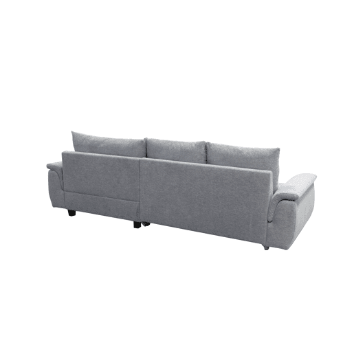 Chaise longue com cama FOCUS dereita 4 lugares cinza claro