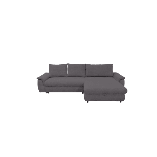 Chaise longue com cama FOCUS dereita 4 lugares cinza escuro