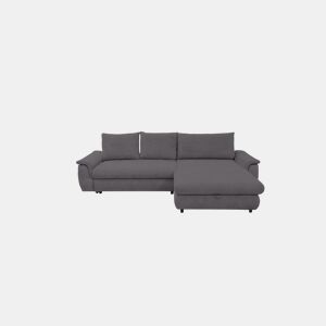 Chaise longue com cama FOCUS dereita 4 lugares cinza escuro