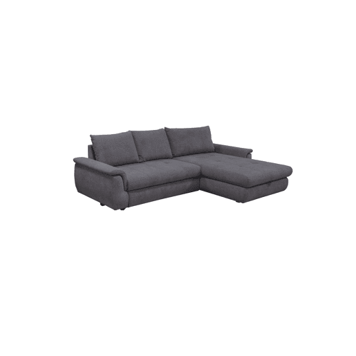 Chaise longue com cama FOCUS dereita 4 lugares cinza escuro