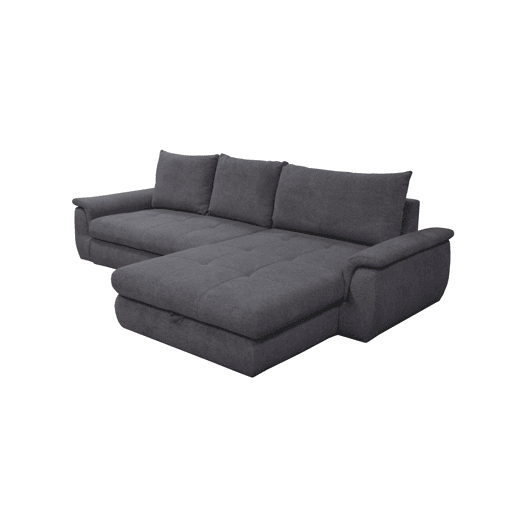 Chaise longue com cama FOCUS dereita 4 lugares cinza escuro