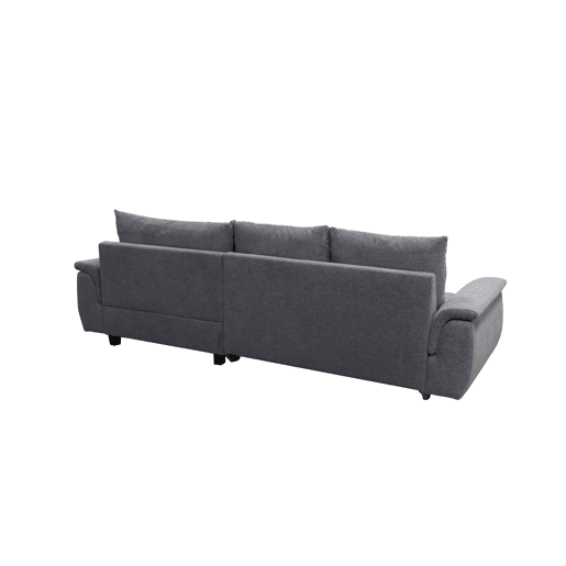 Chaise longue com cama FOCUS dereita 4 lugares cinza escuro