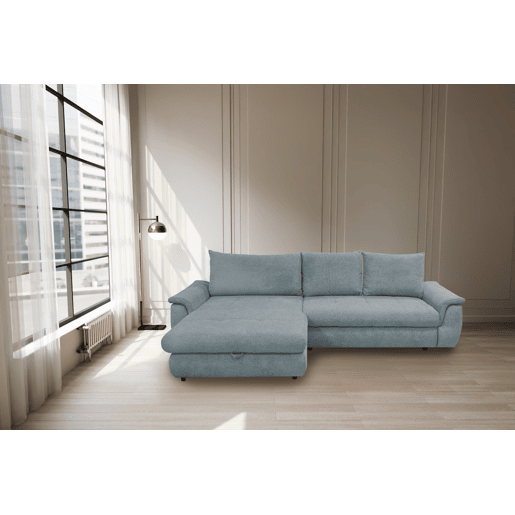 Chaise longue com cama FOCUS esquerda 4 lugares azul