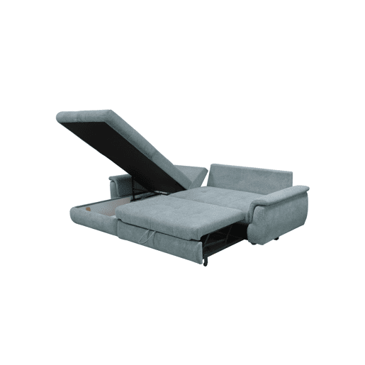 Chaise longue com cama FOCUS esquerda 4 lugares azul