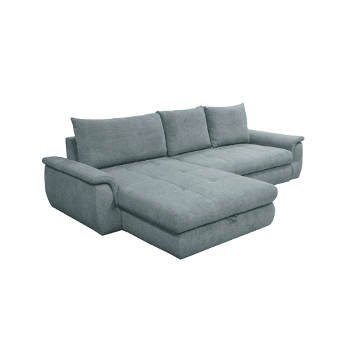 Chaise longue com cama FOCUS esquerda 4 lugares azul