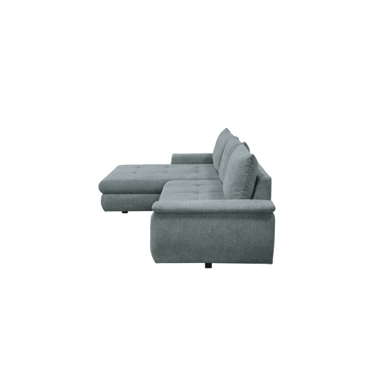 Chaise longue com cama FOCUS esquerda 4 lugares azul