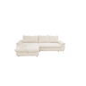 Chaise longue com cama FOCUS esquerda 4 lugares bege