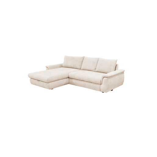 Chaise longue com cama FOCUS esquerda 4 lugares bege Chaise longue com cama FOCUS esquerda 4 lugares bege