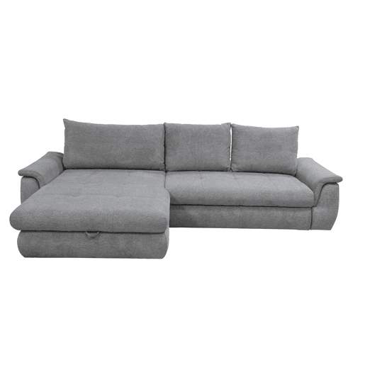 Chaise longue com cama FOCUS esquerda 4 lugares cinza claro