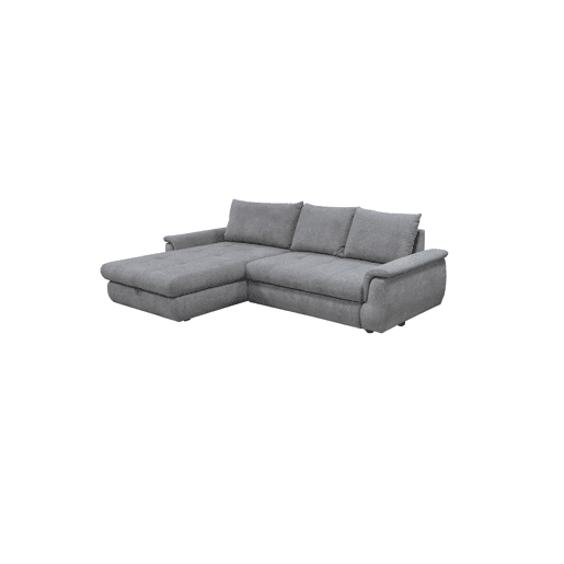 Chaise longue com cama FOCUS esquerda 4 lugares cinza claro