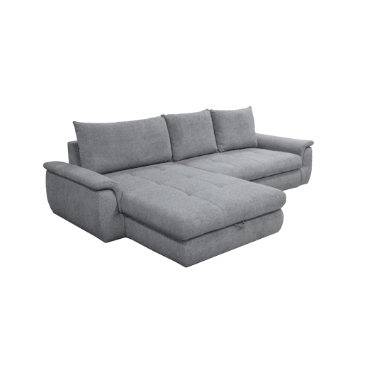 Chaise longue com cama FOCUS esquerda 4 lugares cinza claro