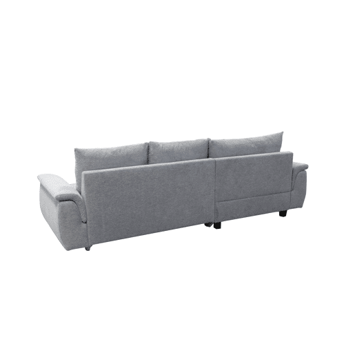 Chaise longue com cama FOCUS esquerda 4 lugares cinza claro