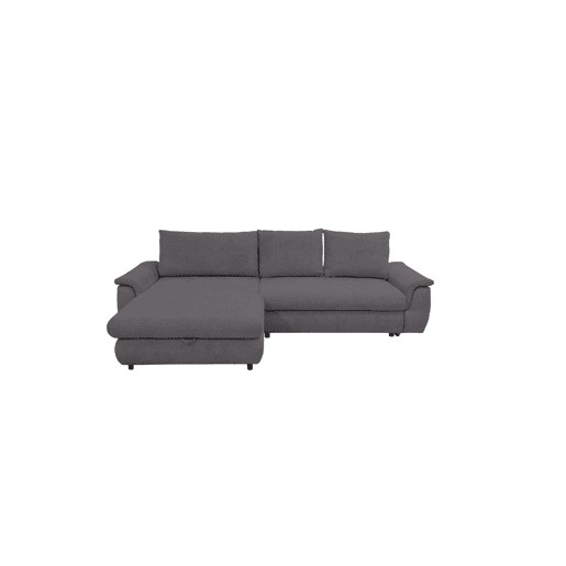 Chaise longue com cama FOCUS esquerda 4 lugares cinza escuro Chaise longue com cama FOCUS esquerda 4 lugares cinza escuro
