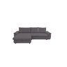 Chaise longue com cama FOCUS esquerda 4 lugares cinza escuro