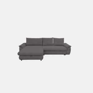 Chaise longue com cama FOCUS esquerda 4 lugares cinza escuro