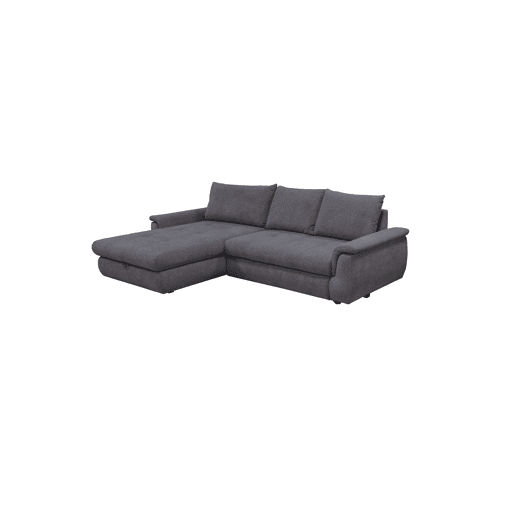 Chaise longue com cama FOCUS esquerda 4 lugares cinza escuro Chaise longue com cama FOCUS esquerda 4 lugares cinza escuro