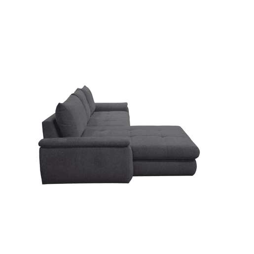 Chaise longue com cama FOCUS esquerda 4 lugares cinza escuro Chaise longue com cama FOCUS esquerda 4 lugares cinza escuro