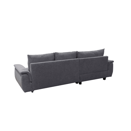 Chaise longue com cama FOCUS esquerda 4 lugares cinza escuro Chaise longue com cama FOCUS esquerda 4 lugares cinza escuro