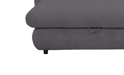 Chaise longue com cama FOCUS esquerda 4 lugares cinza escuro Chaise longue com cama FOCUS esquerda 4 lugares cinza escuro