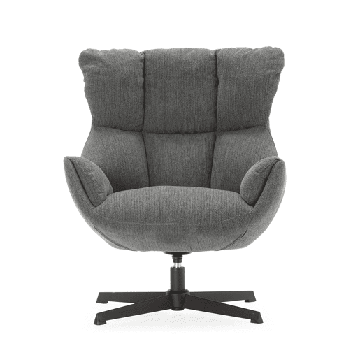 Cadeirão decorativo ODETTE cor cinza