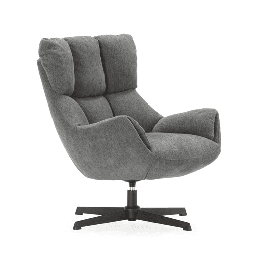 Cadeirão decorativo ODETTE cor cinza
