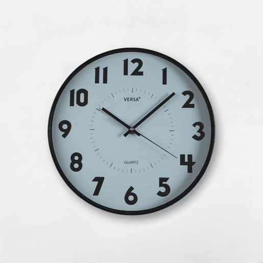 Relógio de parede ARANA 30cm azul marca VERSA