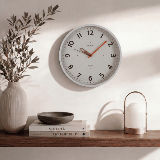 Relógio de parede SANDRA 30cm branco marca VERSA