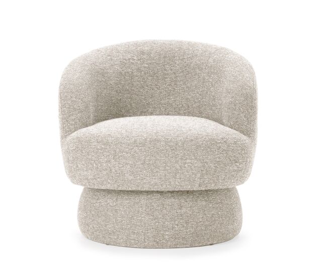 Sillón decorativo rotativo dali color beige