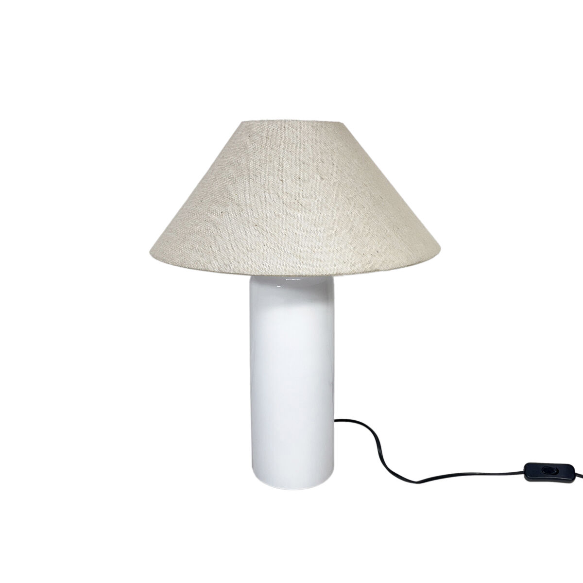 Lámpara sobremesa daley 66x46x46cm blanca marca ecoanya
