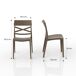 Silla de cocina LUISA Polipropileno Silla de cocina LUISA Polipropileno Topo