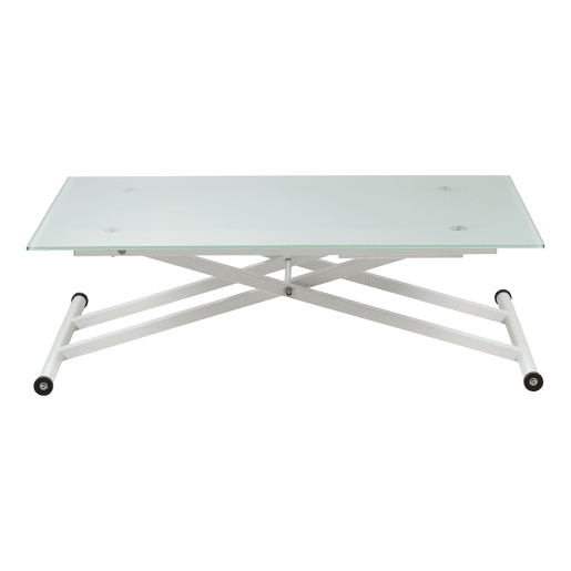 Mesa de centro elevável branco STAND UP