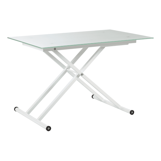 Mesa de centro elevável branco STAND UP