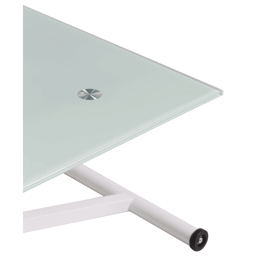 Mesa de centro elevável branco STAND UP