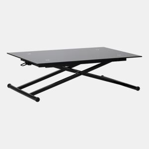 Mesa de centro elevável preto STAND UP