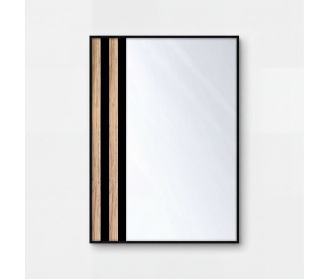 Espejo de pared kioto 50x70cm color negro