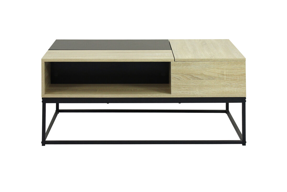 Mesa de centro elevable roble KAIA