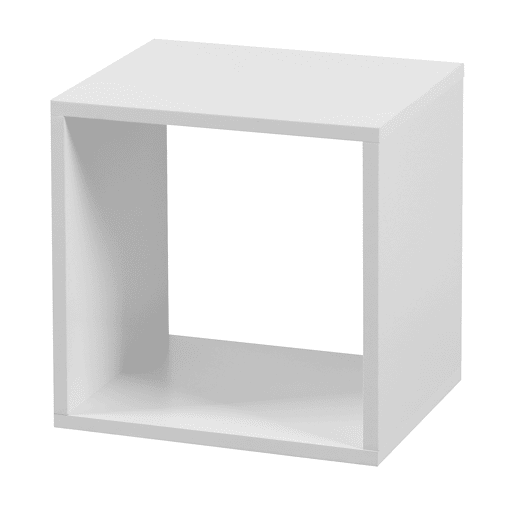 Estante quadrada cor branco CUBOX