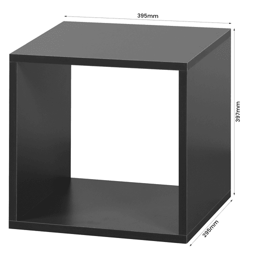 Estante quadrada cor cinza escuro CUBOX