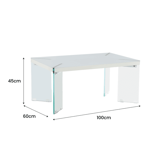 Mesa de centro fixa ARES cor branco Mesa de centro fixa ARES cor branco