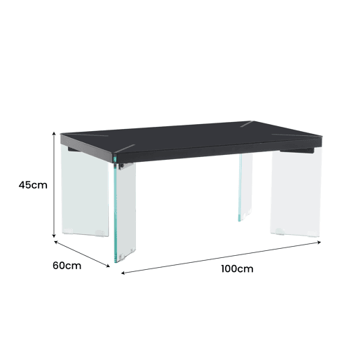 Mesa de centro fixa ARES cor preto Mesa de centro fixa ARES cor preto
