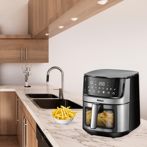 Fritadeira sem óleo BELTAX BHF5084 8 litros Resistência Dupla