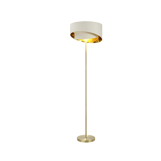 Candeeiro de pé HAKURA II 151cm bege e dourado marca CONFORAMA