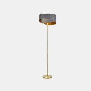 Candeeiro de pé HAKURA II 151cm cinza e dourado marca CONFORAMA