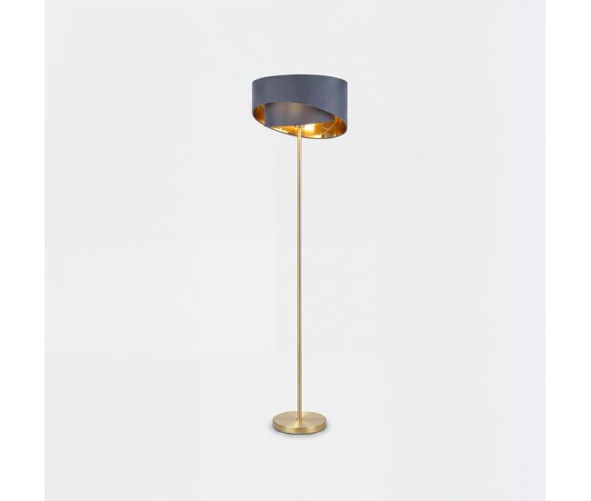 Lámpara de pie hakura ii 151cm gris y oro marca conforama - conforama