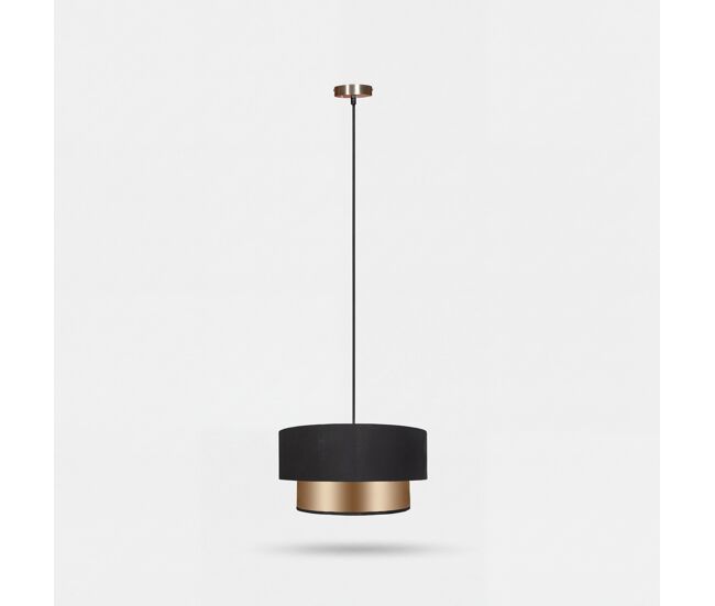 Lámpara de techo hayato ii 40cm negro y oro marca conforama - conforama
